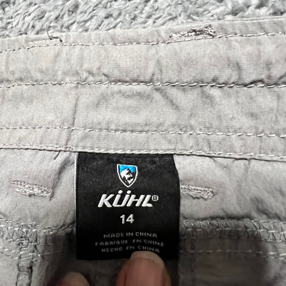 Kuhl Kontra Capri Hiking Pants Womens 14 Cargo Gray Lightweight Outdoor 6120 - Picture 5 of 11